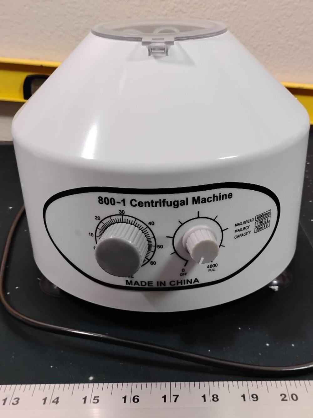 800-1 Centrifugal Machine Laboratory Lab Centrifuge 4000 RPM